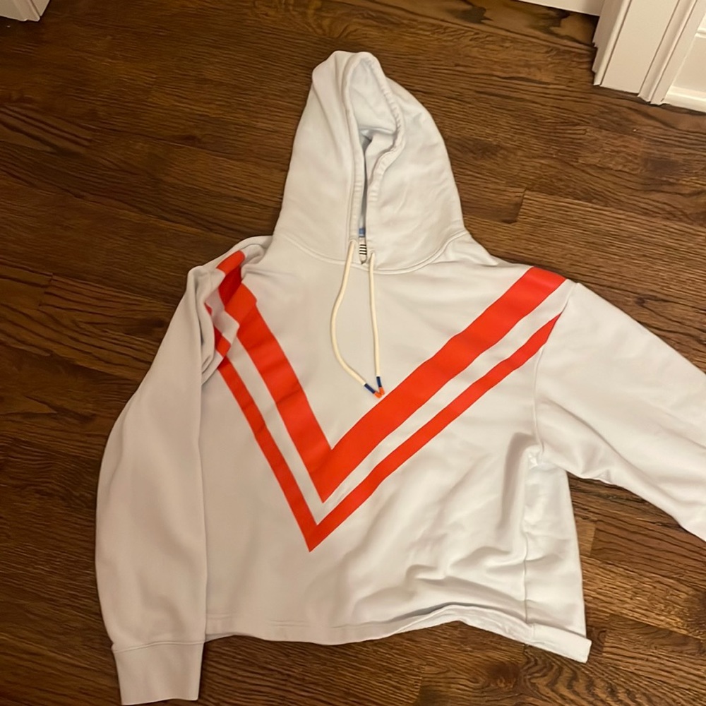 Tory sport light blue and red hoodie